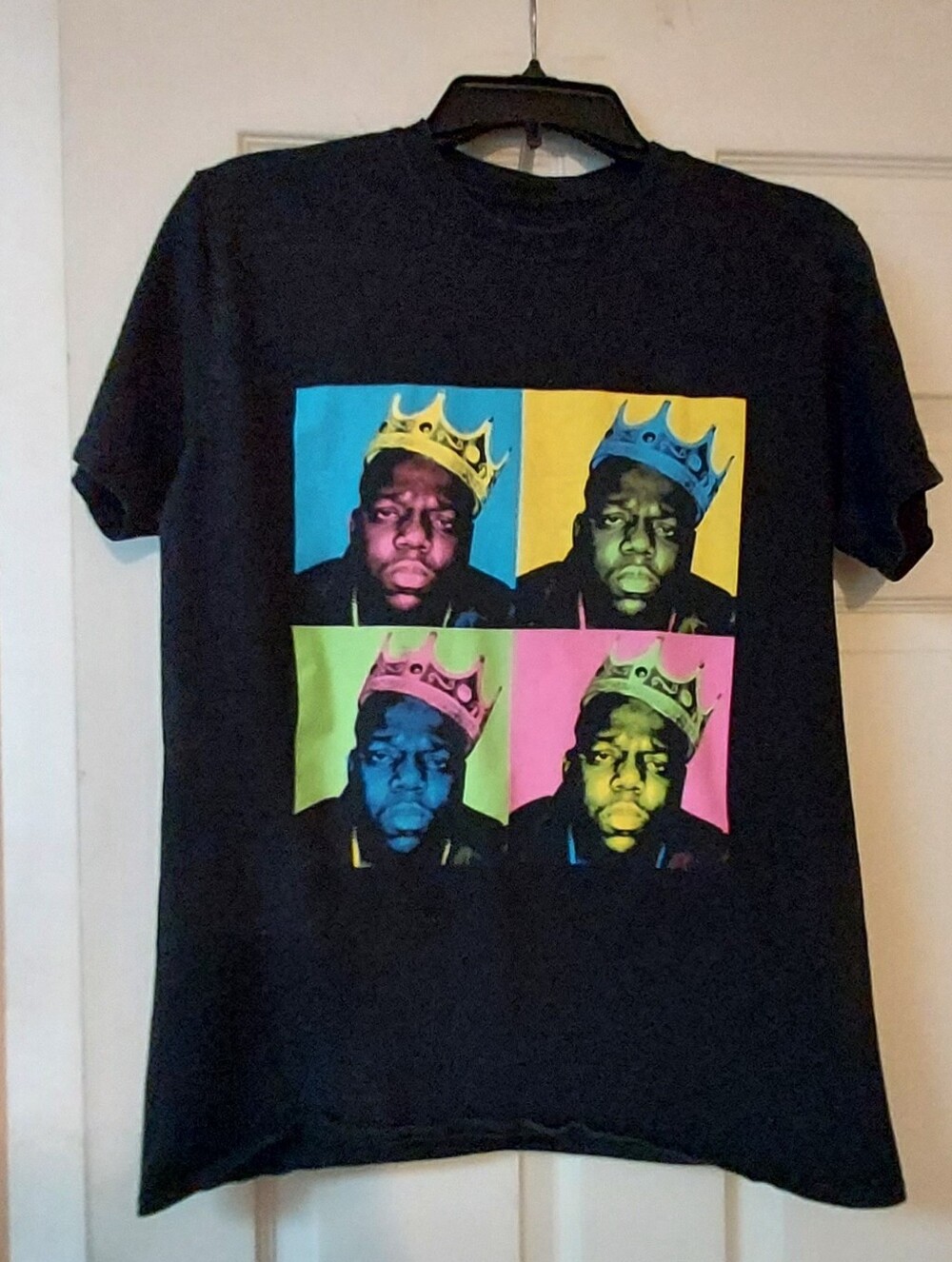 The Notorious BIG Men Medium Multi Colored Crown T Shirt Biggie Smalls Rap Music